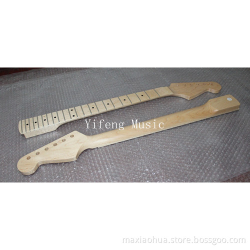 CANADIAN MAPLE NECK with Clear Satin Lacquer + Black Position Markers